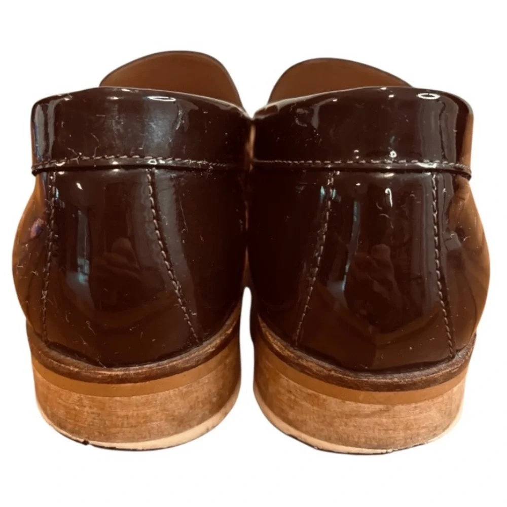 Everlane The Modern Loafer Women’s Brown Patent Leather Loafers Size 9 1/2